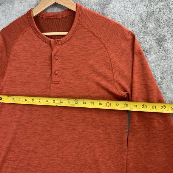 Lululemon Shirt Men Medium Metal Vent Tech LS Henley Performance Athleisure Top - Picture 3 of 7